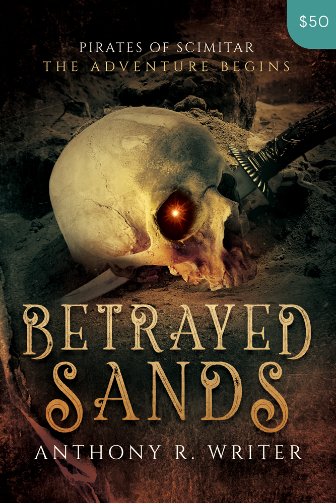 Premade Fantasy Book Cover Design: Betrayed Sands